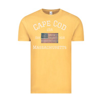 Vintage Mustard cape cod massachusetts american flag usa travel vintage pullover hoodi Vintage Tee - linhVisuals