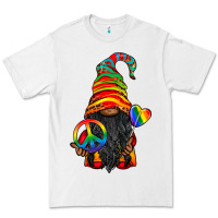 White LGBTQ+ Pride Gnome With Candy Premium Tee - BundleAndBundleShop