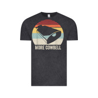Vintage Black retro more cowbell shirt funny drummer gift vintage t shirt Vintage Tee - linhVisuals