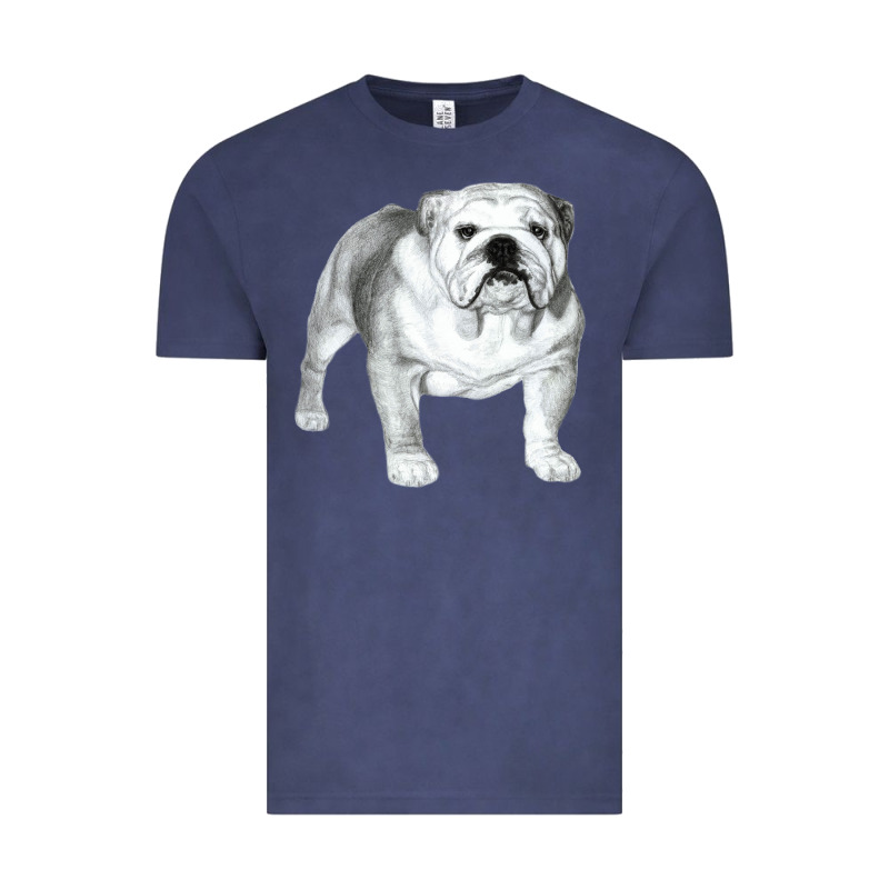 English Bulldog Art Vintage Tee by linhVisuals | Teevron