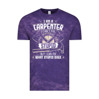 Cloud Purple i can't fix stupid   funny carpentry woodworking carpenter t shirt Vintage Tee - linhVisuals