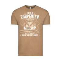 Vintage Coffee i can't fix stupid   funny carpentry woodworking carpenter t shirt Vintage Tee - linhVisuals