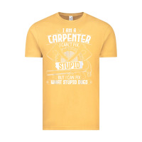 Vintage Mustard i can't fix stupid   funny carpentry woodworking carpenter t shirt Vintage Tee - linhVisuals