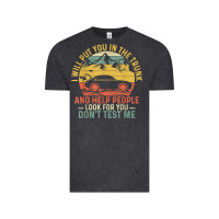 Vintage Black i will put you in the trunk and help people funny saying t shirt Vintage Tee - linhVisuals