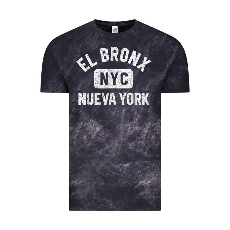 El Bronx Nueva York Nyc Gym Style Distressed White Print T Shirt Vintage Tee by linhVisuals | Teevron