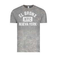Cloud Rock el bronx nueva york nyc gym style distressed white print t shirt Vintage Tee - linhVisuals