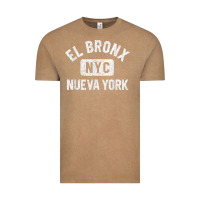 Vintage Coffee el bronx nueva york nyc gym style distressed white print t shirt Vintage Tee - linhVisuals