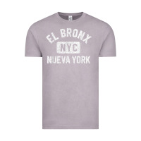 Vintage Zinc el bronx nueva york nyc gym style distressed white print t shirt Vintage Tee - linhVisuals