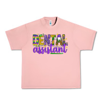 Salmon Mardi Gras Dental Assistant Urban Heavy Tee - NancyCooperArtShop