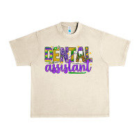 Sandshell Mardi Gras Dental Assistant Urban Heavy Tee - NancyCooperArtShop