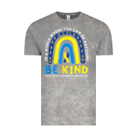 Cloud Rock be kind down syndrome awareness blue ribbon rainbow march 21 t shirt Vintage Tee - linhVisuals