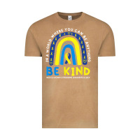 Vintage Camel be kind down syndrome awareness blue ribbon rainbow march 21 t shirt Vintage Tee - linhVisuals
