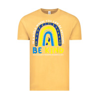 Vintage Mustard be kind down syndrome awareness blue ribbon rainbow march 21 t shirt Vintage Tee - linhVisuals