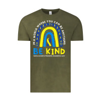 Vintage Olive be kind down syndrome awareness blue ribbon rainbow march 21 t shirt Vintage Tee - linhVisuals