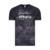 Cloud Black boston skyline t shirt for women, men, girls & boys Vintage Tee - linhVisuals