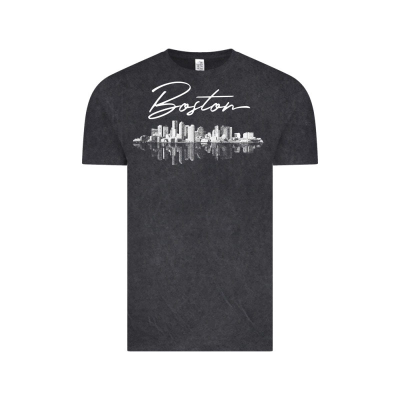 Boston Skyline T Shirt For Women, Men, Girls & Boys Vintage Tee by linhVisuals | Teevron
