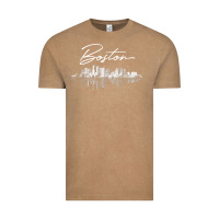 Vintage Coffee boston skyline t shirt for women, men, girls & boys Vintage Tee - linhVisuals