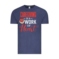 Vintage Denim caregiving is a work of heart caregiver gifts for men, women t shirt Vintage Tee - linhVisuals