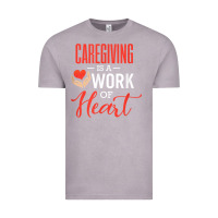 Vintage Zinc caregiving is a work of heart caregiver gifts for men, women t shirt Vintage Tee - linhVisuals