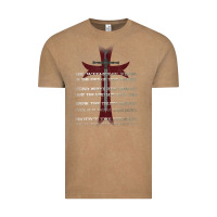 Vintage Coffee knights templar crusader cross ring order be without fear t shirt Vintage Tee - linhVisuals