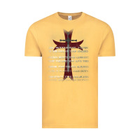 Vintage Mustard knights templar crusader cross ring order be without fear t shirt Vintage Tee - linhVisuals