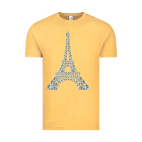 Vintage Mustard eiffel tower with diamonds the parisian french love sign t shirt Vintage Tee - linhVisuals