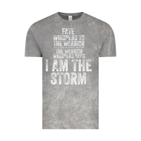 Cloud Rock fate whispers to warrior i am the storm quote gritty fighter t shirt Vintage Tee - linhVisuals