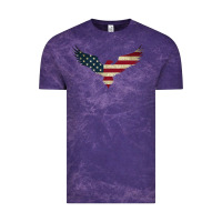 Cloud Purple bald eagle  america Vintage Tee - linhVisuals