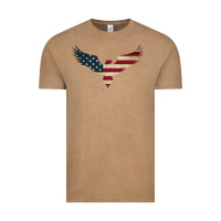 Vintage Coffee bald eagle  america Vintage Tee - linhVisuals