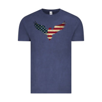 Vintage Denim bald eagle  america Vintage Tee - linhVisuals