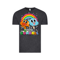 Vintage Black cn the amazing world of gumball & darwin rainbow portrait pullover hoo Vintage Tee - linhVisuals