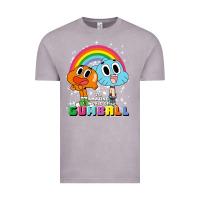 Vintage Zinc cn the amazing world of gumball & darwin rainbow portrait pullover hoo Vintage Tee - linhVisuals