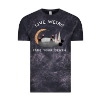 Cloud Black funny opossum possum tee live weird fake your death t shirt Vintage Tee - linhVisuals