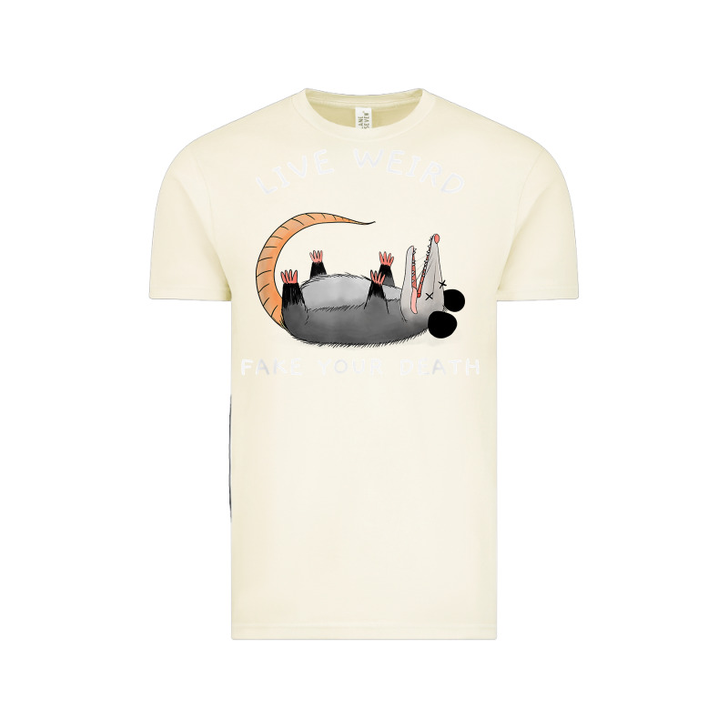 Funny Opossum Possum Tee Live Weird Fake Your Death T Shirt Vintage Tee by linhVisuals | Teevron