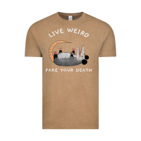 Vintage Coffee funny opossum possum tee live weird fake your death t shirt Vintage Tee - linhVisuals