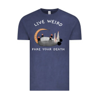 Vintage Denim funny opossum possum tee live weird fake your death t shirt Vintage Tee - linhVisuals