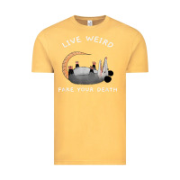 Vintage Mustard funny opossum possum tee live weird fake your death t shirt Vintage Tee - linhVisuals