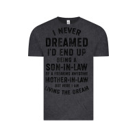 Vintage Black mens i never dreamed i'd end up being a son in law funny gift t shirt Vintage Tee - linhVisuals