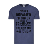 Vintage Denim mens i never dreamed i'd end up being a son in law funny gift t shirt Vintage Tee - linhVisuals