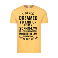 Vintage Mustard mens i never dreamed i'd end up being a son in law funny gift t shirt Vintage Tee - linhVisuals
