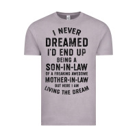 Mens I Never Dreamed I'd End Up Being A Son In Law Funny Gift T Shirt Vintage Tee | Teevron