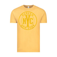 Vintage Mustard harlem new york nyc vintage sign distressed amber print t shirt Vintage Tee - linhVisuals