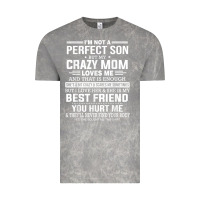 Cloud Rock i'm not a perfect son but my crazy mom loves me mother's day t shirt Vintage Tee - linhVisuals