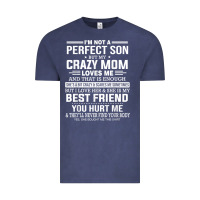 Vintage Denim i'm not a perfect son but my crazy mom loves me mother's day t shirt Vintage Tee - linhVisuals