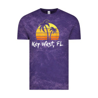 Cloud Purple retro key west t shirt florida beach shirt Vintage Tee - linhVisuals