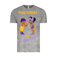 Cloud Rock free throws or bows basketball baby gender reveal t shirt Vintage Tee - linhVisuals