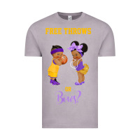 Vintage Zinc free throws or bows basketball baby gender reveal t shirt Vintage Tee - linhVisuals