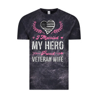 I Married My Hero Proud Veteran Wife Usa Military Husband T Shirt Vintage Tee | Teevron