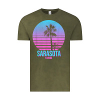 Vintage Olive sarasota florida vintage retro palm tree t shirt Vintage Tee - linhVisuals