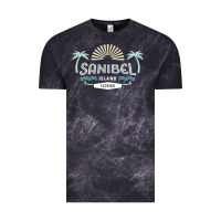 Cloud Black sanibel island retro style florida t shirt Vintage Tee - linhVisuals
